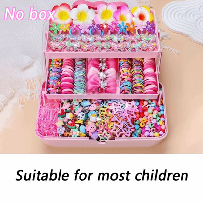 Bow High Elastic Hair Accessories Set No Hurt Hair Colorful Girls Hair Bands