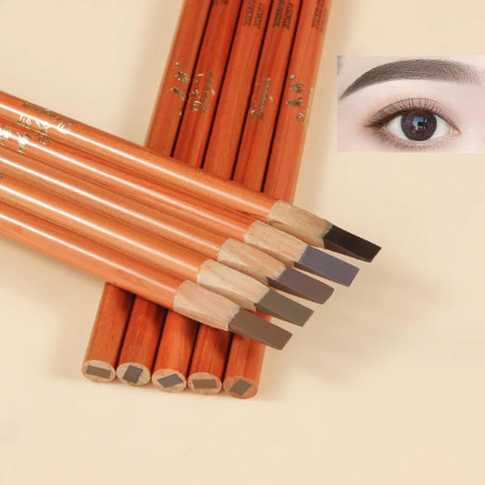 Eyebrow Pen Hard Microblading Brow Definer Enhancers Pencil Waterproof