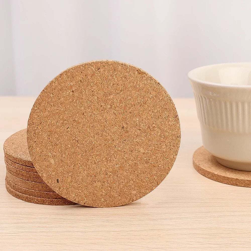 30/1PCS Coaster Natural Round Wooden Cup Mat