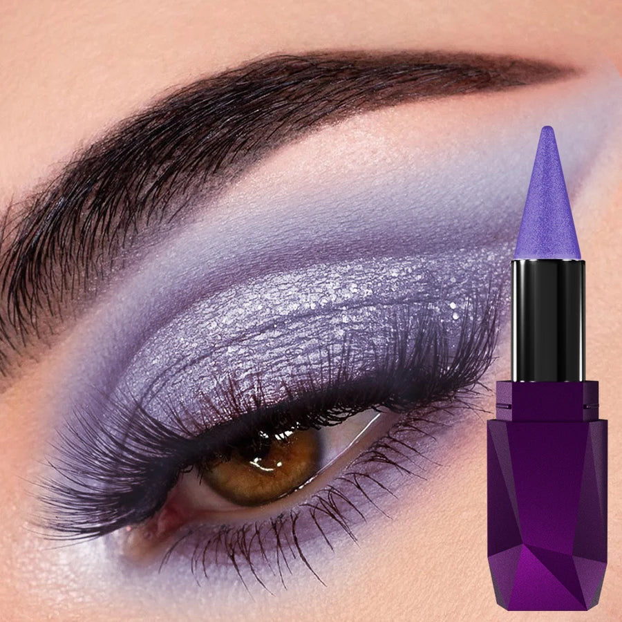 25 Color 1PC Pearl Eyeshadow Stick Waterproof Long Lasting Glitter & Matte Color Eye Shadow Makeup