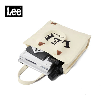 Canvas Tote Leather Cotton Shopping Bag