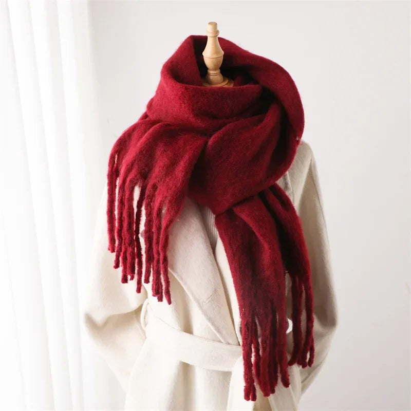 Cashmere Warm Solid Pashmina Blanket Wraps