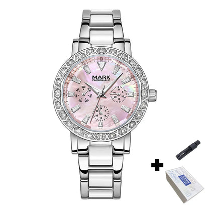 Diamond Ceramic Chain Quartz Watch