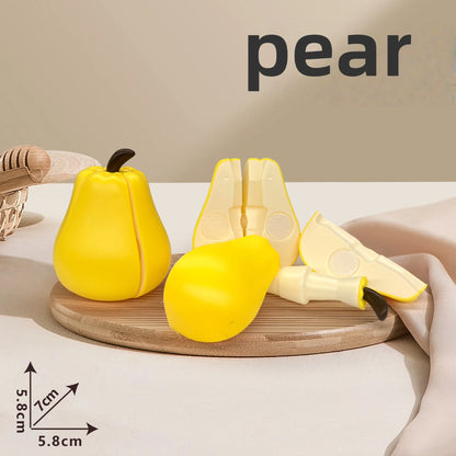 Simulated Kitchen Cutting Cookware Simulated Fruits Cutting Toys Set