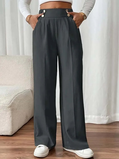 High Waist Wide Leg Pants