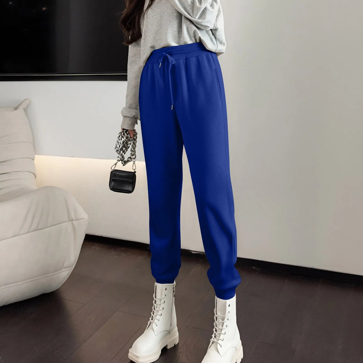 Straight Leg Elastic Waist Pants