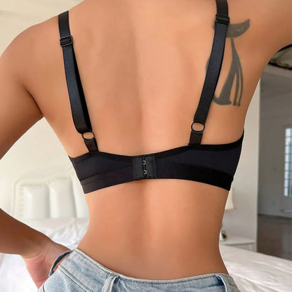Sexy Deep V-neck Lace Seamless Push Up Bra