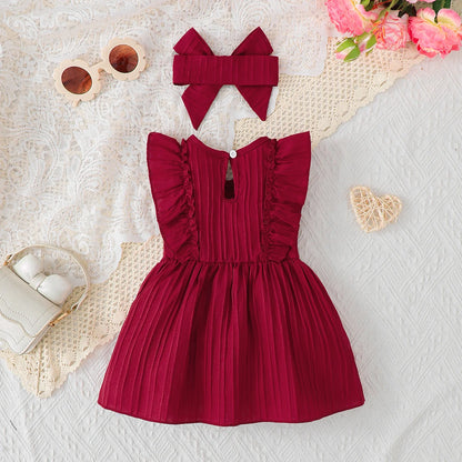 Sleeveless Ruffled Summer 0-24 Months Dress