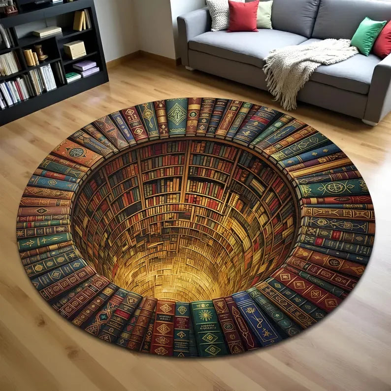 Fantasy Dragon 3D Printed Round Rug Carpet