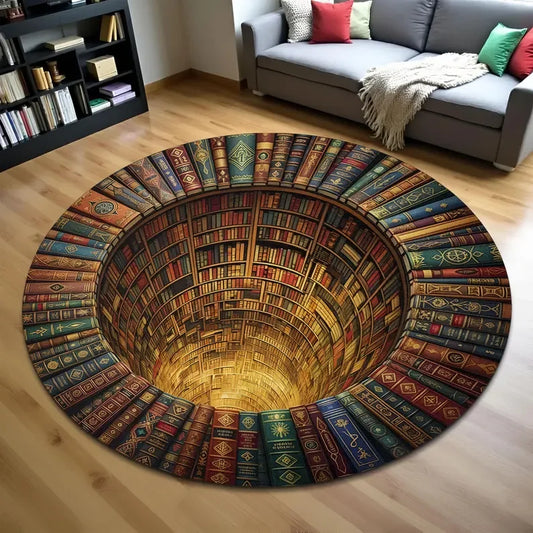 Fantasy Dragon 3D Printed Round Rug Carpet