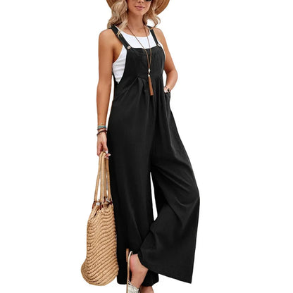 Slim Street Wear Prevalent  Chic Jumpsuits
