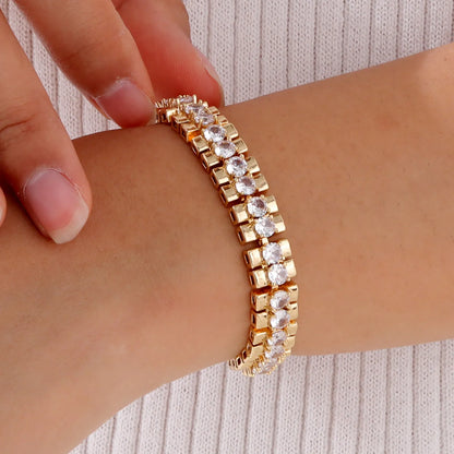 DANA 14K Gold Plated Zirconia Bracelet