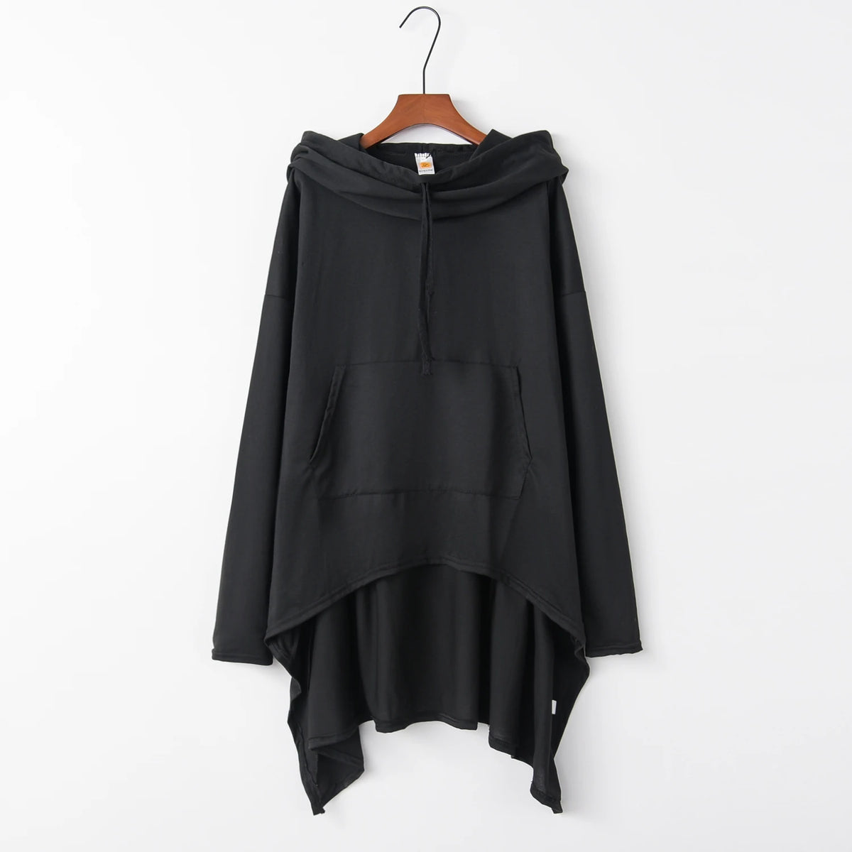 New European and N Pure Color Long Hoodie