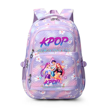 K-pop Demon Hunters Backpack Girls Boys Youth School Bags