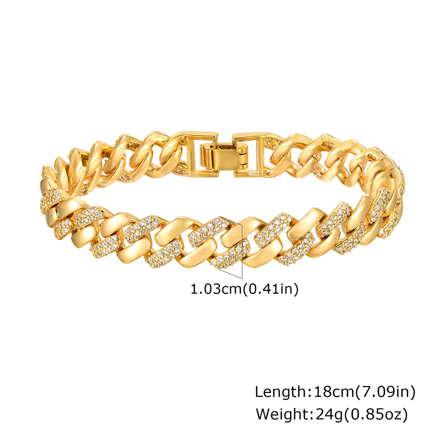 DANA 14K Gold Plated Zirconia Bracelet
