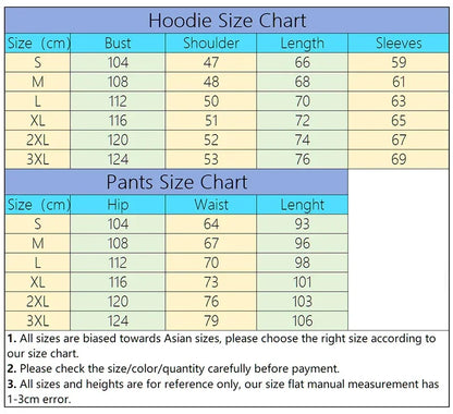 Hooded Sweatshirt Jogger Pants Casual Outfit
