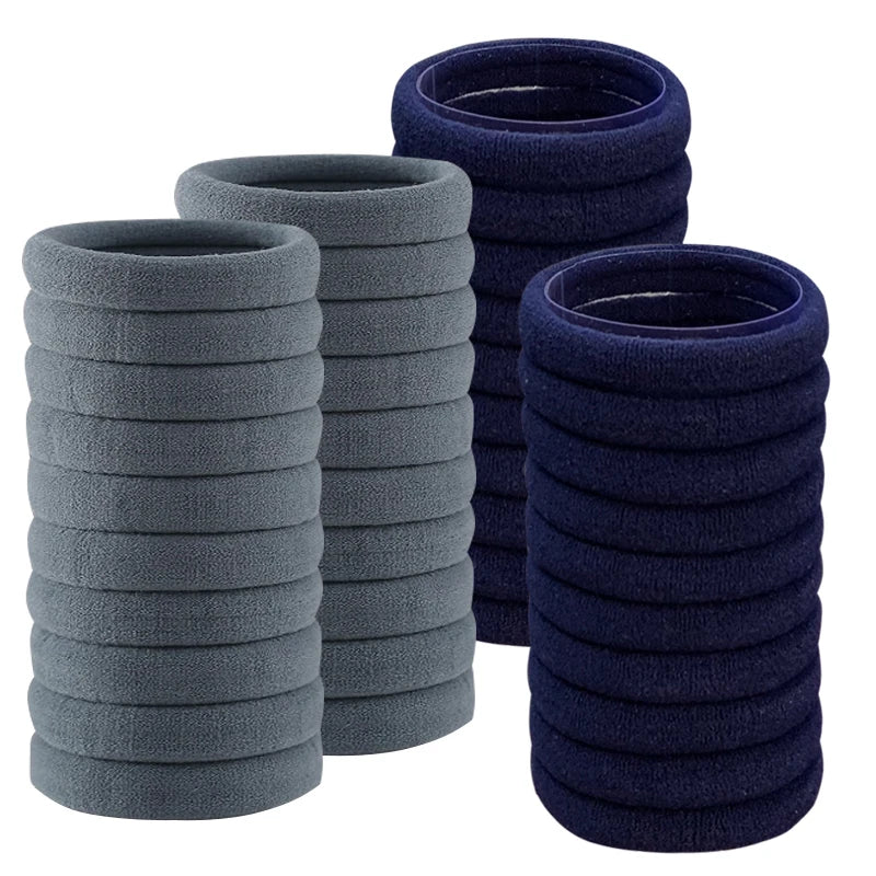 50PCS/Set Cotton Elastic Hair Ties