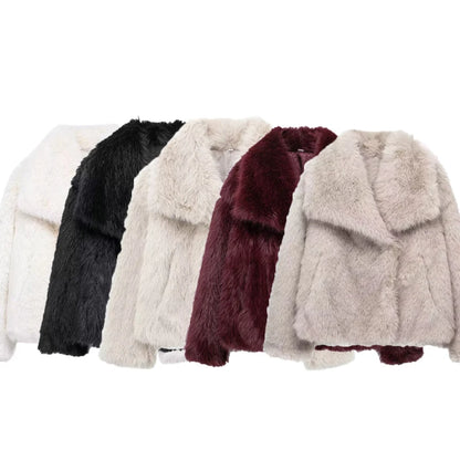 Faux Fur Coat Fluffy Jacket