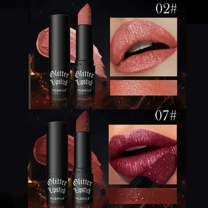7 Colors Diamond Matte Lipstick Non-stick Cup Flash