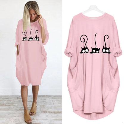 Long Sleeved Plus Size Dress