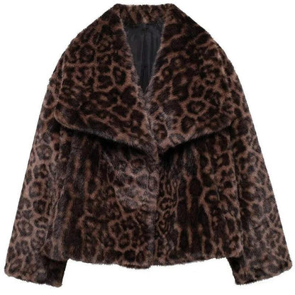 Long Sleeve Fur Casual Coats