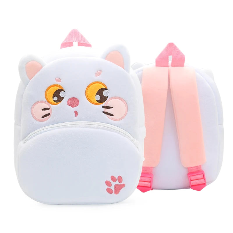 Cartoon cute plush animal backpack school