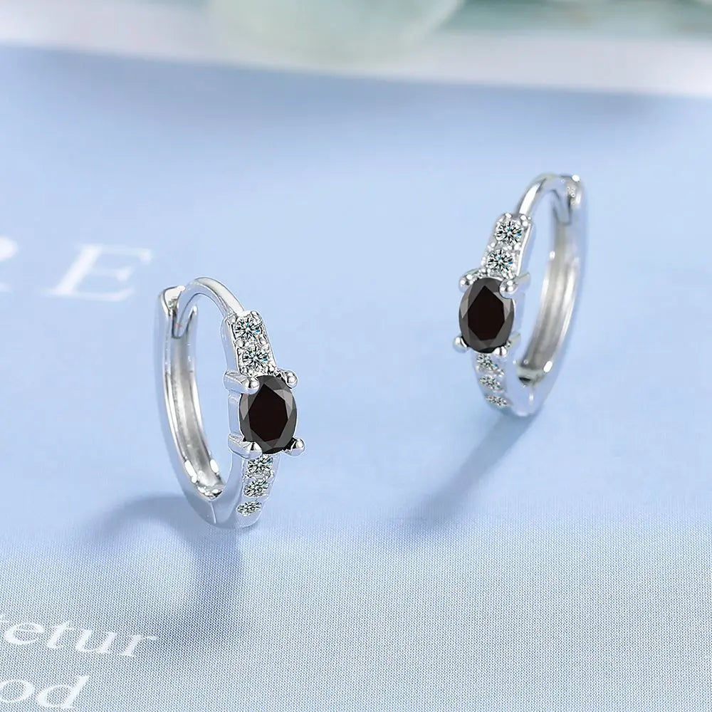 925 Sterling Silver Multiple zircon Earring