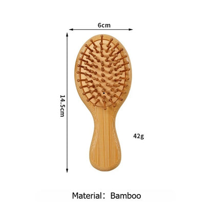 Bamboo Mini Airbag Comb Anti Static Air Cushion Hair Brush