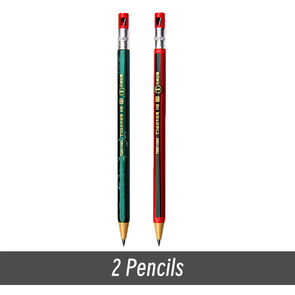 2.0mm Mechanical Pencils Set 2B Automatic Student Pencils