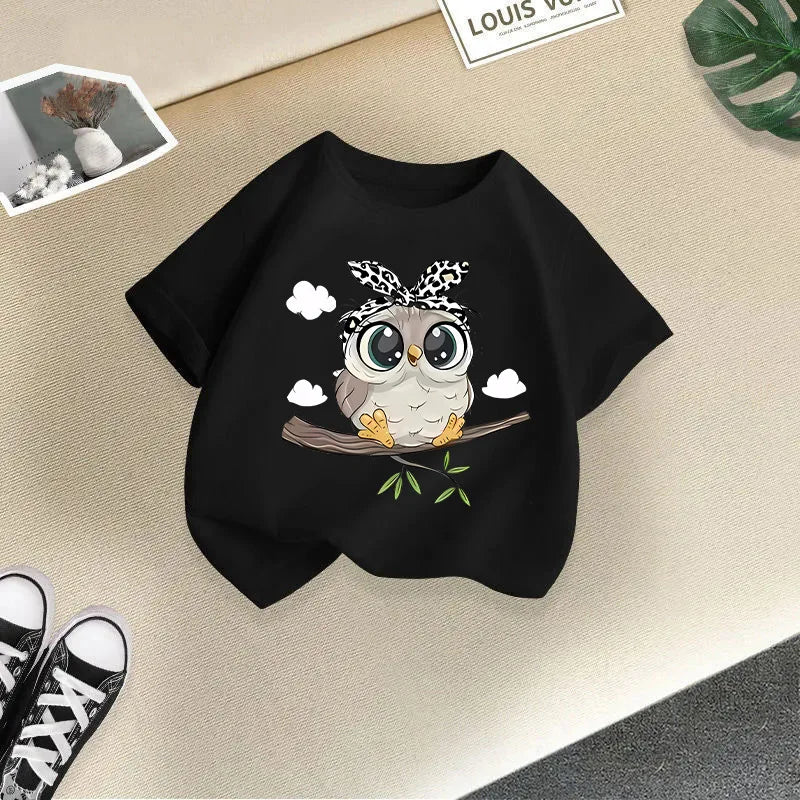 Foreign Animal Print Half Sleeve T-shirt