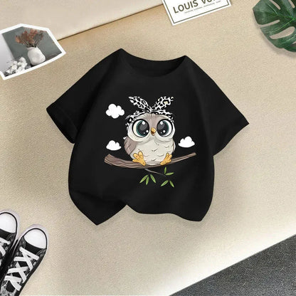 Foreign Animal Print Half Sleeve T-shirt