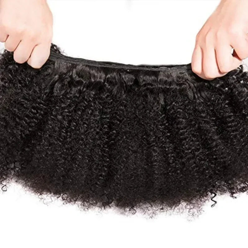 Afro Kinky Curly Bundles Human Hair  Brazilian Wig