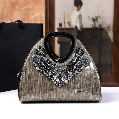 diamond-encrusted dumpling bag