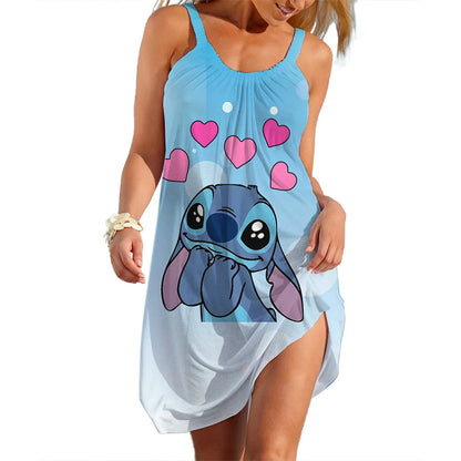 Disney Stitch Sling Sexy Loose Dress
