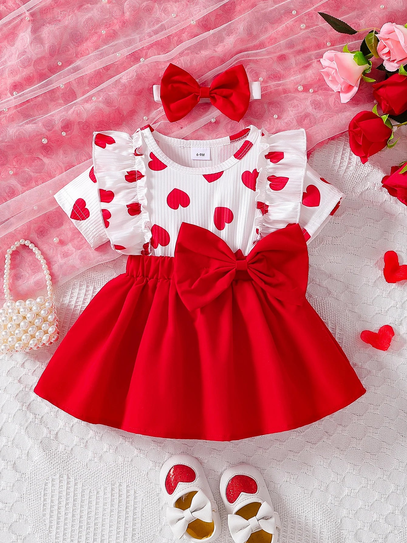 Baby girl love pit stripe  Dress