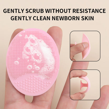 Wash a face to brush Silicone Cute Sucker mini Cleansing