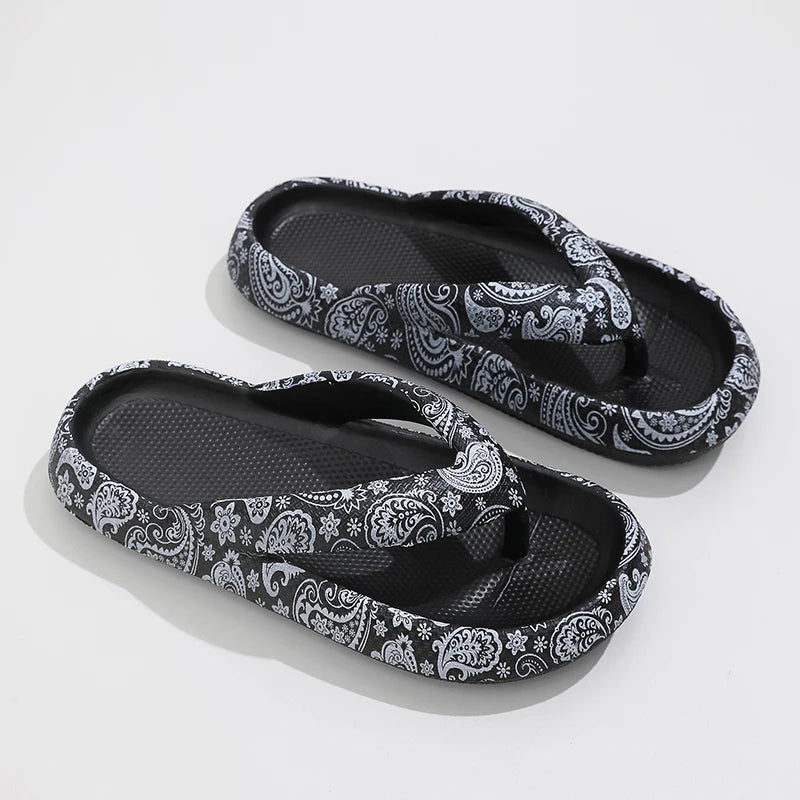 Flip-Flop Leopard Soft Thick-Soled Slippers