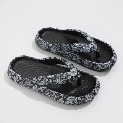 Flip-Flop Leopard Soft Thick-Soled Slippers