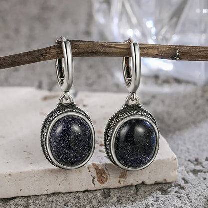 925 Sterling Silver Natural Labradorite Earrings