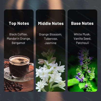 Perfume unisex romántico de lujo con base amaderada