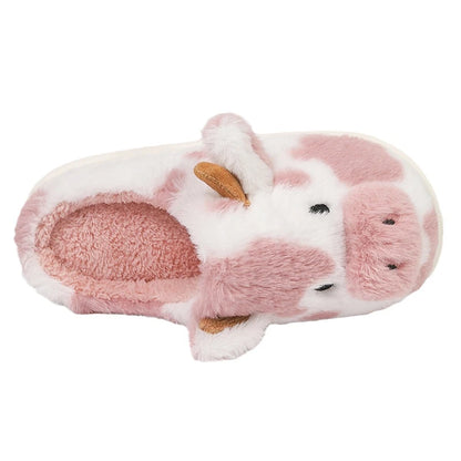 DANA Winter Warm Cartoon Cow Slippers