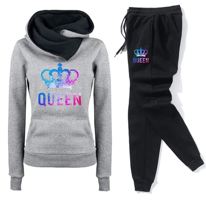 Hoodie Tracksuit Casual Sweatshirt Outdoors Sports Jogging Tops Pants