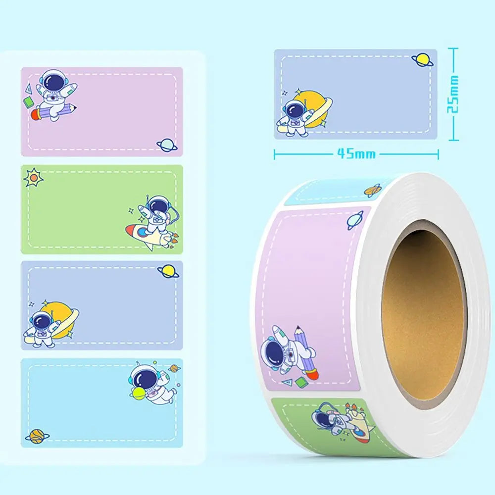 Cartoon Style Name Sticker Waterproof Handwritten Tag Sticker
