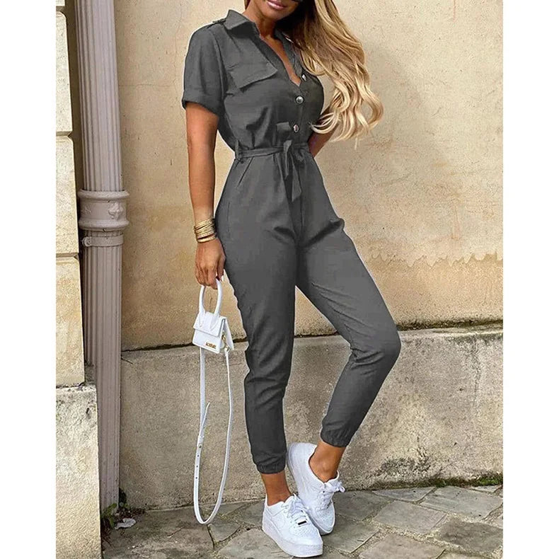 Casual Slim Fit Jumpsuit Pants