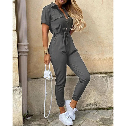 Casual Slim Fit Jumpsuit Pants