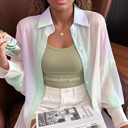 Rainbow Long Sleeved Shirt Thin