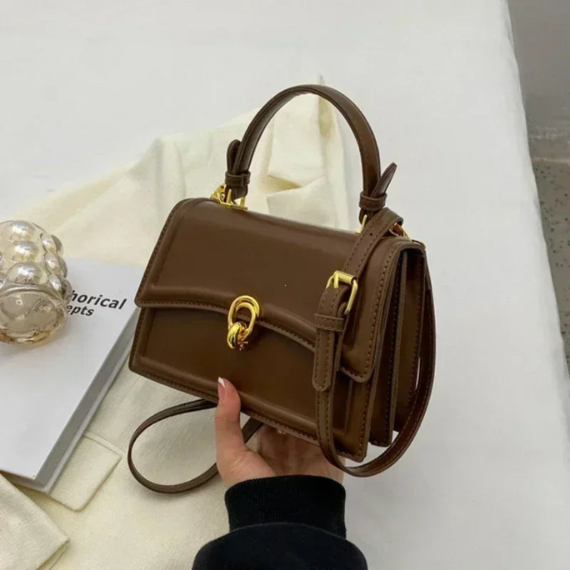 Leather Square Satchel Bags