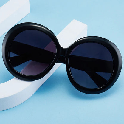 Retro Big Round Frame Sunglasses