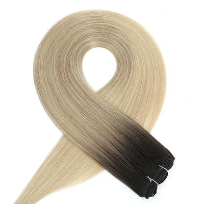 Bone Straight Hair Extensions Brown Color