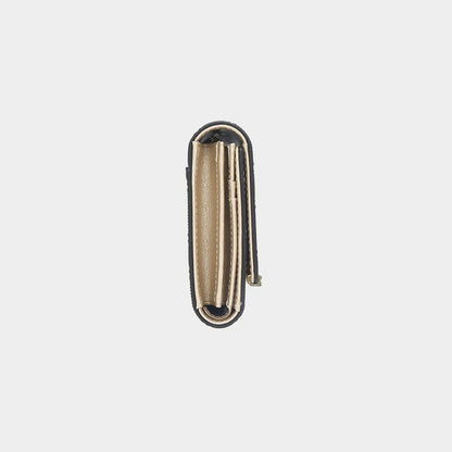 Split Leather Long Wallet Clutch Bag